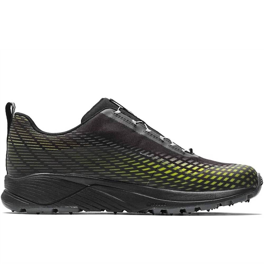 NEW ICEBUG men's newrun bugrip gtx shoes in black/poison